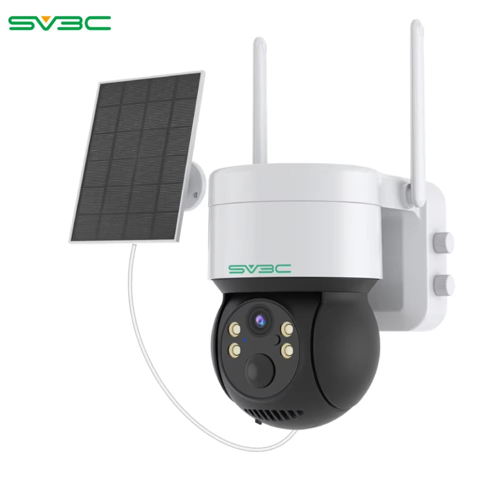 ICSEE Security Solar Camera Outdoor, Wifi Dome Camera with Solar Panel, Wireless IP CCTV, 7800Ma Rechargeable Battery