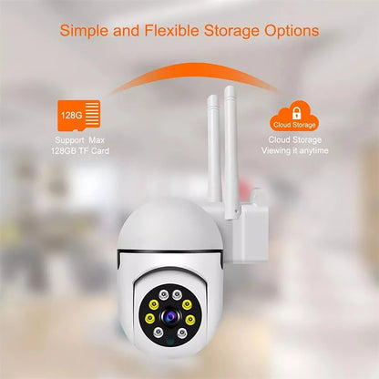 2.4Ghz & 5G Security Camera, 1080P Wireless Security Cameras Outdoor, 360 Degrees outside Surveillance Cameras for Home Security with Motion Detection, 2-Way Audio