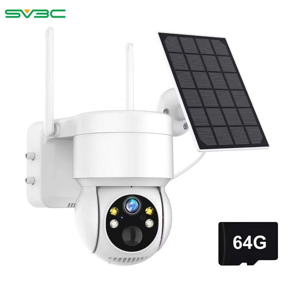 ICSEE Security Solar Camera Outdoor, Wifi Dome Camera with Solar Panel, Wireless IP CCTV, 7800Ma Rechargeable Battery